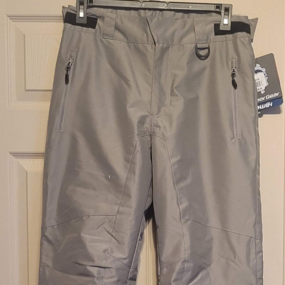 NWT Men's Light Gray Insulated Snow Pants